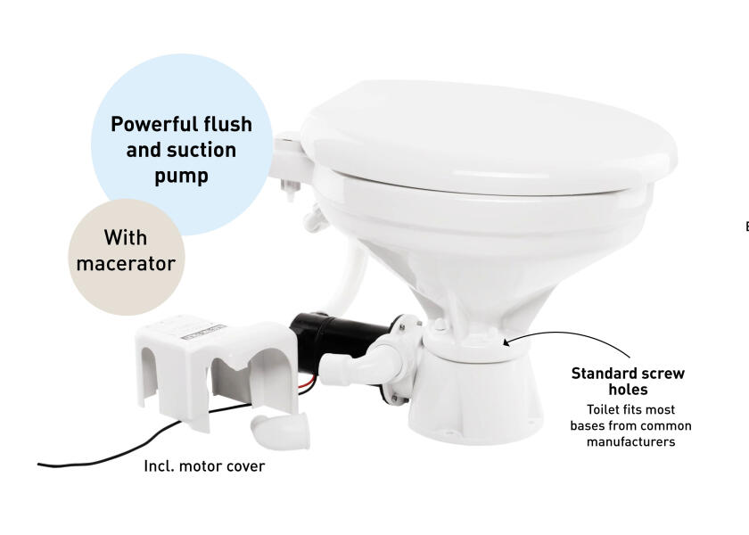 Купить OCEAN TECHNOLOGIES Electric Marine Toilet EVOLUTION / 24 V / Standard 76894-bvs 7ft.ru в интернет магазине Семь Футов