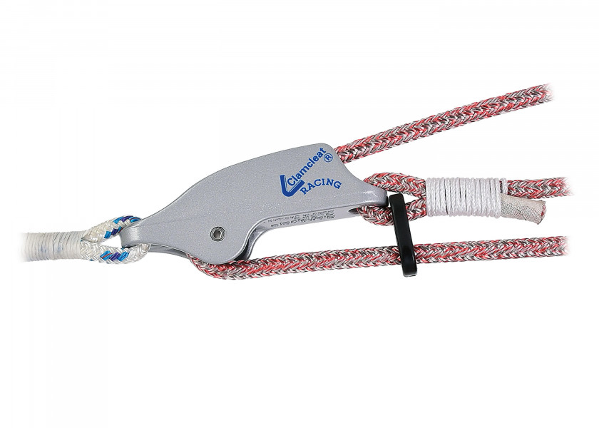 Купить Стопор щелевой для трапеций Clamcleat CL253 для троса Ø4-8мм с нейлоновым звеном 90x18x35мм из алюминия 7ft.ru в интернет магазине Семь Футов