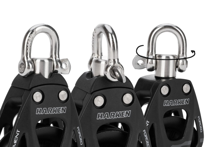 Купить HARKEN 6260 Элементный одношкивный блок с поворотным механизмом / 60 мм / 14 мм / подшипник скольжения 7ft.ru в интернет магазине Семь Футов