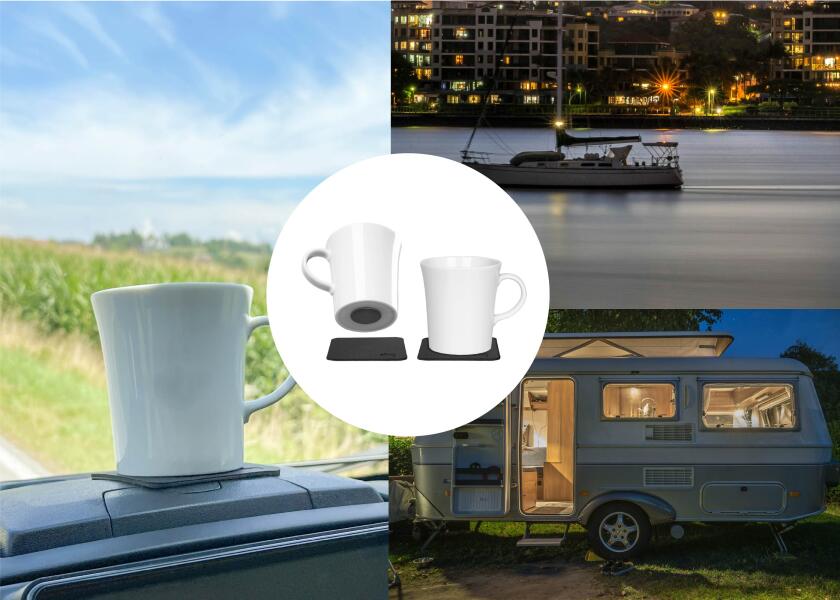 Купить SILWY Set of 2 Porcelain Magnetic Cups / with black Nano Gel Pads 29107-bvs 7ft.ru в интернет магазине Семь Футов