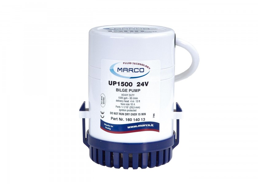 Купить Помпа трюмная погружная Marco UP1500 16014013 24 В 5 А 95 л/мин 7ft.ru в интернет магазине Семь Футов