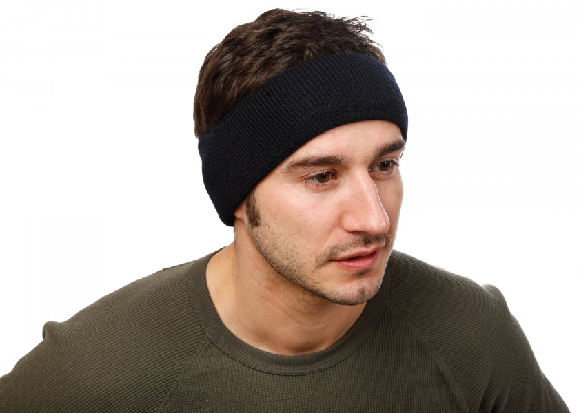 Купить Повязка на голову с защитой ушей/темно-синий 47189-bvs 7ft.ru в интернет магазине Семь Футов