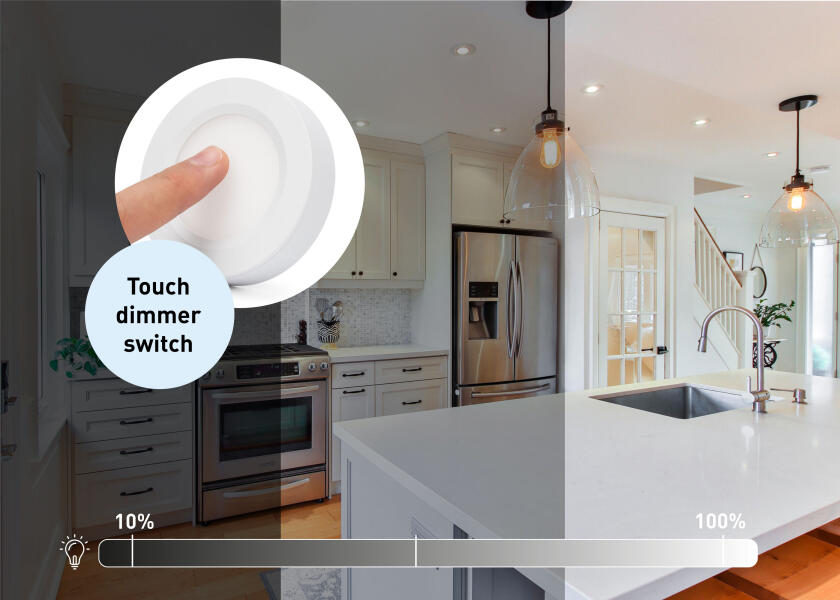 Купить SEATEC LED Overhead Light - surface-mount with touch dimmer switch / white 33968-bvs 7ft.ru в интернет магазине Семь Футов