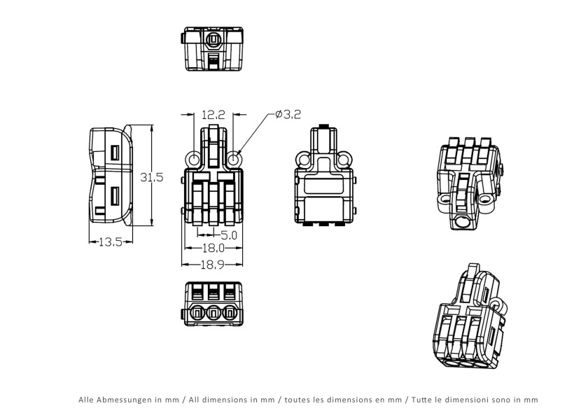 Купить SEATEC Modular Connector 1 input 3 outputs / 0.2 – 4 mm2 / 5 pcs. 29752-bvs 7ft.ru в интернет магазине Семь Футов