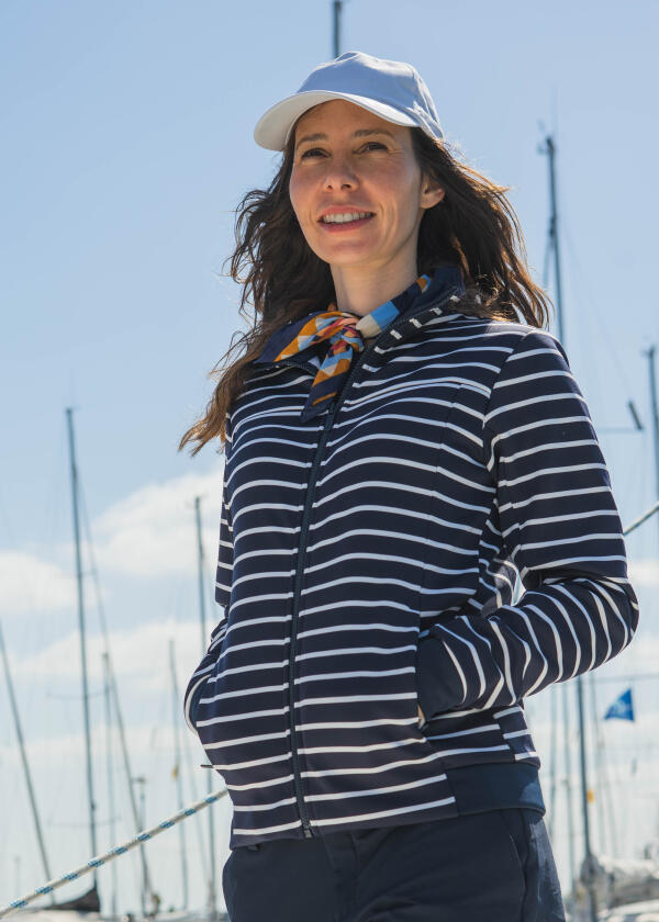 Купить Helly hansen 30357_598-m Куртка Crew Navy Stripe 30x25x5 7ft.ru в интернет магазине Семь Футов