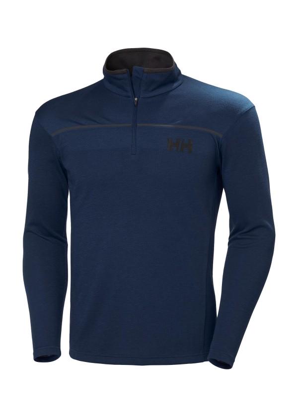 Купить Helly hansen 30208_597-XL Толстовка с полумолниеймолнией HP Голубой Navy XL 7ft.ru в интернет магазине Семь Футов