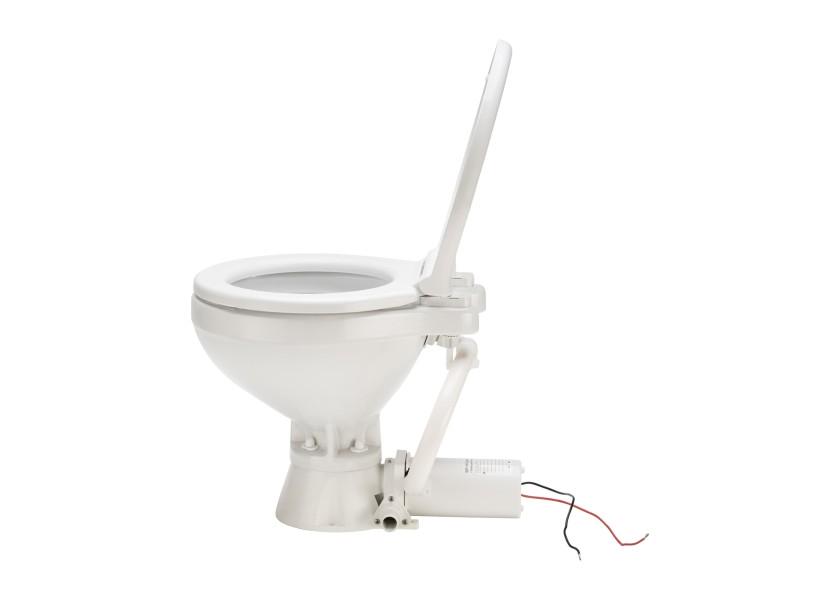 Купить Электрический туалет Johnson Pump Aqua-T Standard Electric Compact 80-47435-01 12В 430x345x390мм с центробежным насосом-мацератором белый 7ft.ru в интернет магазине Семь Футов