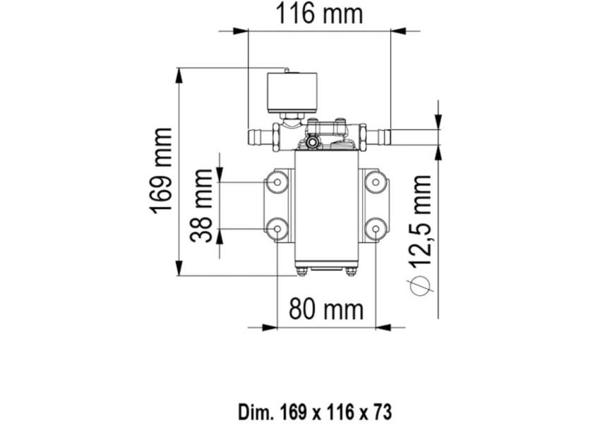 Купить Гидрофор автоматический самовсасывающий Marco UP2/E 16466015 12/24В 10л/мин 2бар 7ft.ru в интернет магазине Семь Футов