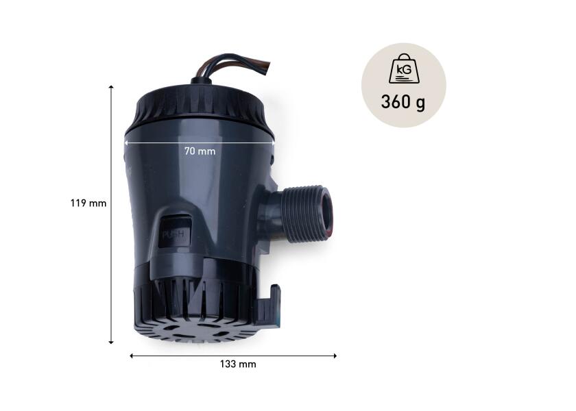 Купить JOHNSON PUMP 10-13626-07 Автоматический трюмный насос Aqua Void / 800 галлонов в час / 12 В / 50 л/мин 7ft.ru в интернет магазине Семь Футов