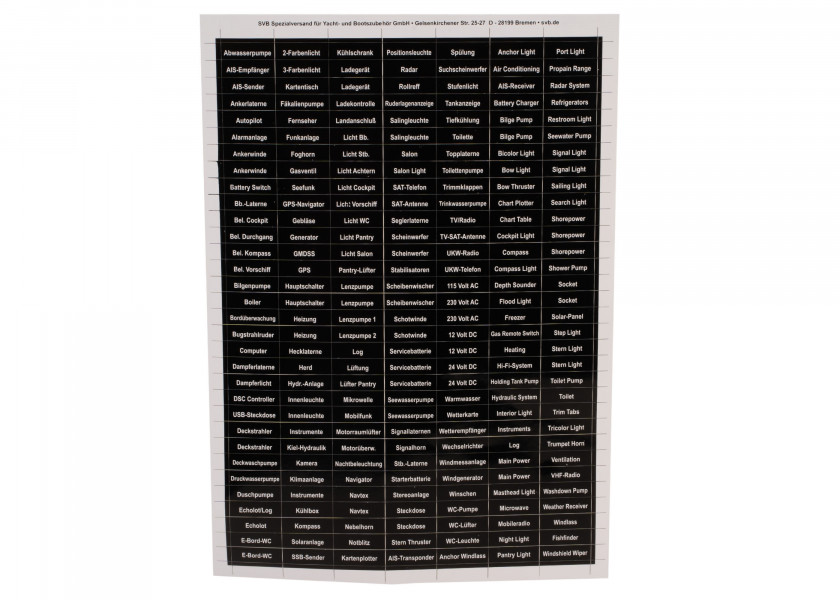 Купить SEATEC Spare Labels for Switchboards - German/English 10545-bvs 7ft.ru в интернет магазине Семь Футов