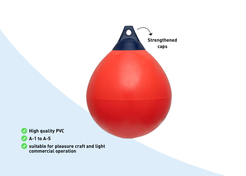 Купить SEATEC Ball Fender / red 10466-bvs 7ft.ru в интернет магазине Семь Футов