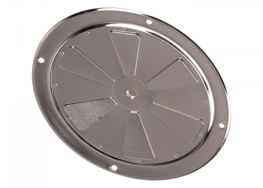 Купить Решетка вентиляционная круглая из нержавеющей стали Roca 481312 127 мм с заслонкой 7ft.ru в интернет магазине Семь Футов