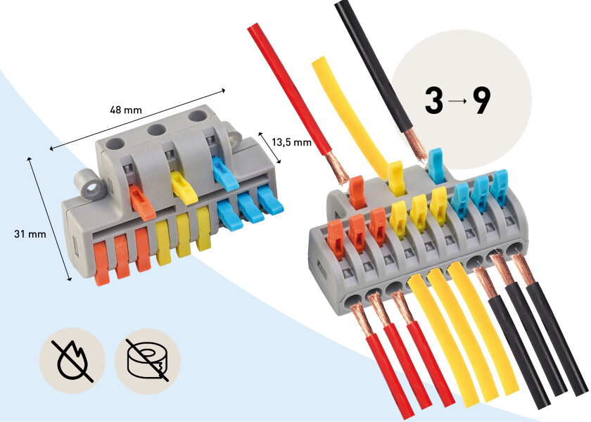 Купить SEATEC Connection terminal 3 inputs - 9 outputs / 0.2 - 4 mm2 / 2 pcs. 29754-bvs 7ft.ru в интернет магазине Семь Футов