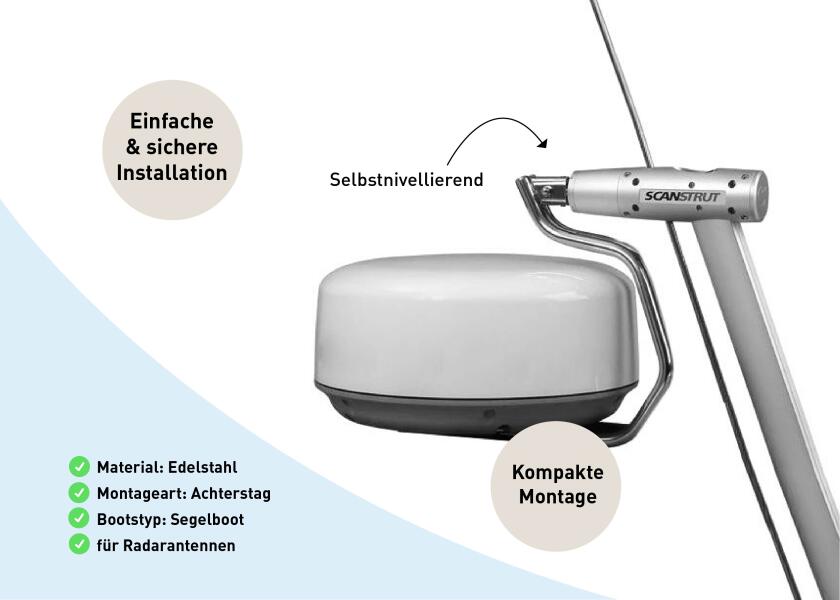 Купить SCANSTRUT Gimbal Backstay Radar Mount / LMB-F1 93021-bvs 7ft.ru в интернет магазине Семь Футов