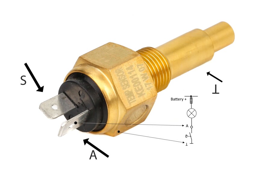 Купить KUS 21572 Датчик температуры воды / Подключение датчика: M14x1,5 7ft.ru в интернет магазине Семь Футов