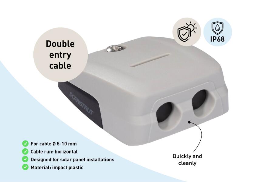 Купить Scanstrut DS-HD10 Двойной горизонтальный кабельный ввод IP68 White 10 mm 7ft.ru в интернет магазине Семь Футов