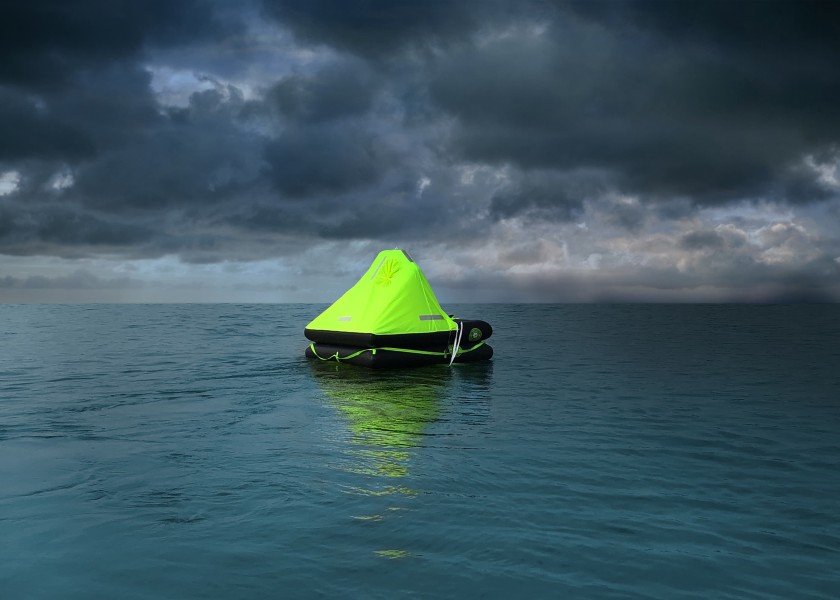 Купить 4WATER МОРСКОЙ спасательный плот / ISO 9650-1 M.M.F / Количество человек: 12; Пакет: Контейнер 7ft.ru в интернет магазине Семь Футов