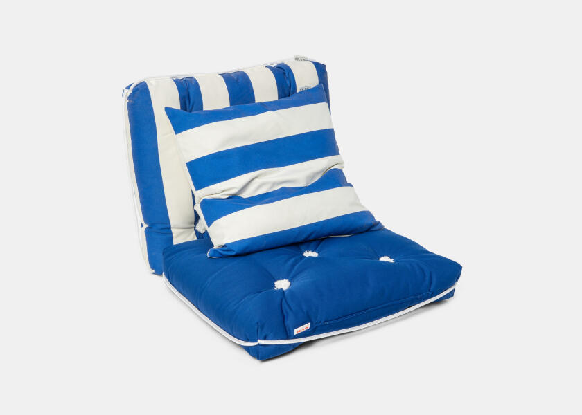 Купить Kapok Single Cushion / royal blue / wide stripes 57347-bvs 7ft.ru в интернет магазине Семь Футов