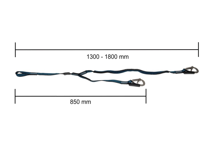 Купить SEAGO Elastic Lifeline with 2 Carabiners and 1 Loop 30955-bvs 7ft.ru в интернет магазине Семь Футов