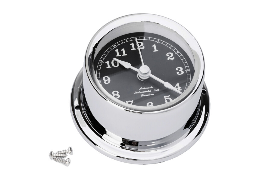 Купить AUTONAUTIC MINOR 72 Quartz Clock / black dial / chrome-plated 50272-bvs 7ft.ru в интернет магазине Семь Футов