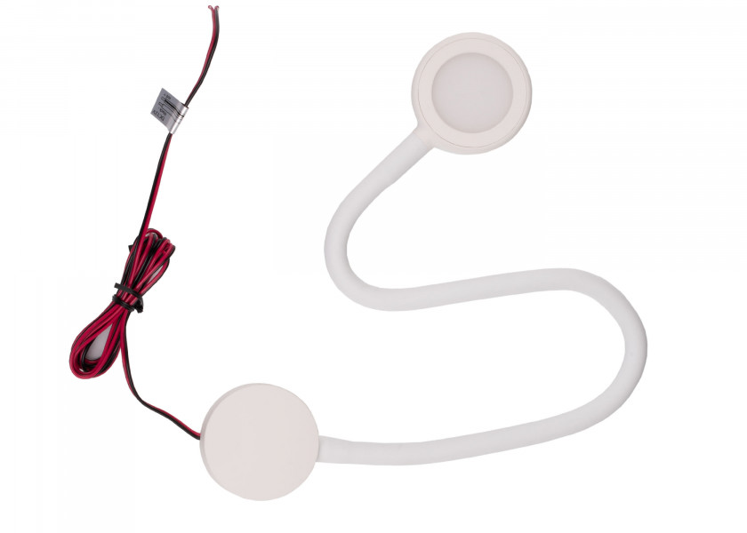 Купить Светодиодная лампа для чтения VOLOS с 2 USB-портами для зарядки / Белый 7ft.ru в интернет магазине Семь Футов