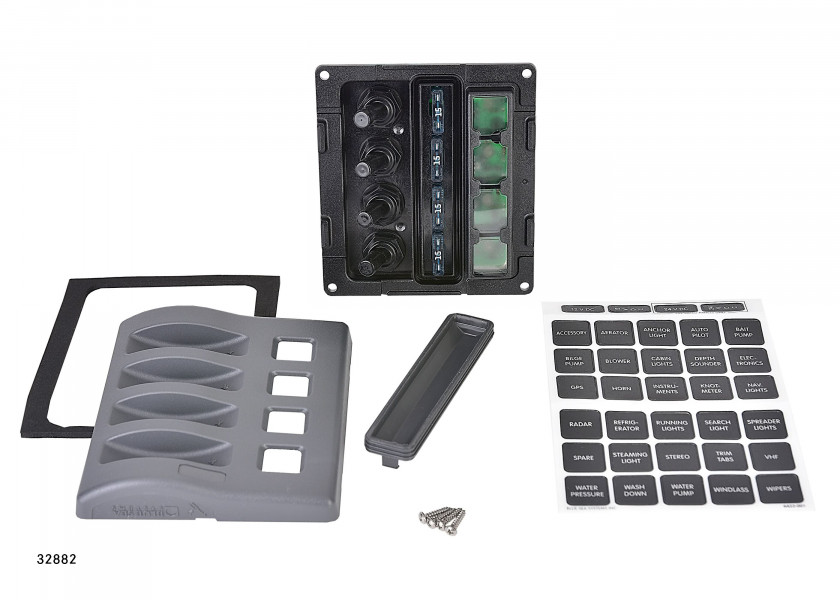 Купить BLUE SEA Weatherproof Fuse Panels with ATO fuse / 4-section 32882-bvs 7ft.ru в интернет магазине Семь Футов