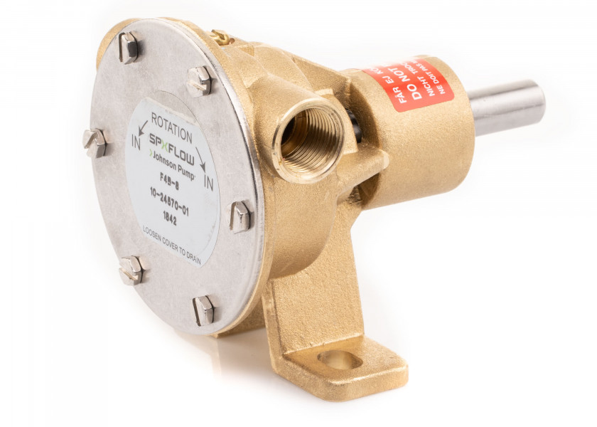 Купить Насос охлаждения судового двигателя Johnson Pump 10-24570-01 с опорным рабочим колесом F4B-8 под шланг 3/8" в корпусе из бронзы 7ft.ru в интернет магазине Семь Футов