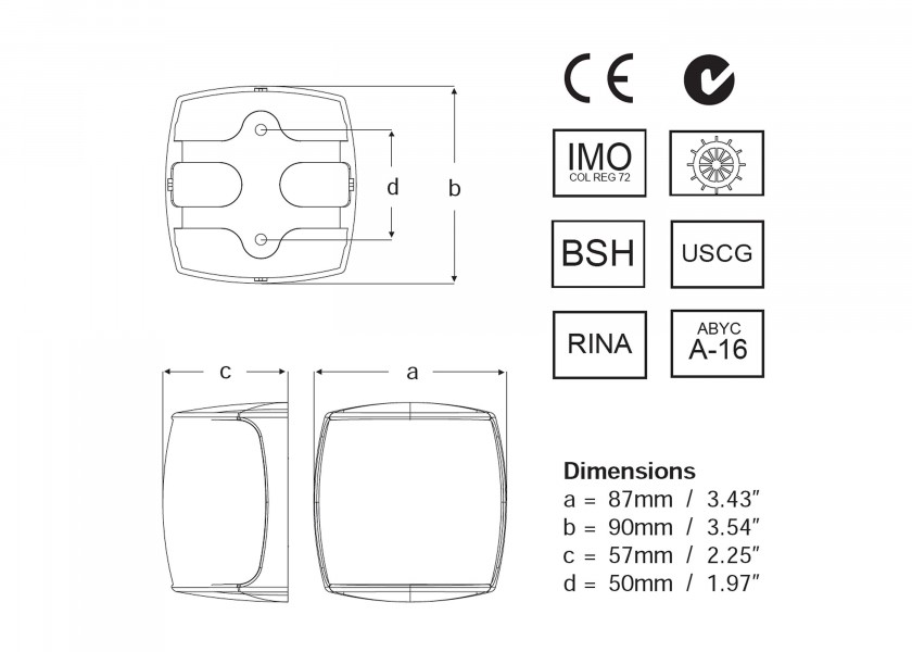 Купить HELLA MARINE NaviLED PRO Masthead Light / black / with BSH/Wheelmark-certification 14106-bvs 7ft.ru в интернет магазине Семь Футов