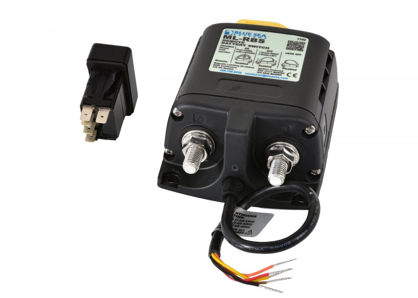 Купить Автоматический переключатель АКБ Blue Sea ML-RBS 7700 12В 500А с дистанционным ручным управлением 7ft.ru в интернет магазине Семь Футов