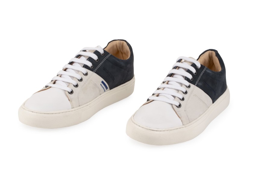 Купить BLUEPORT 80-601-22-42 Мужская спортивная обувь GENOA / из переработанной парусины / темно-синяя / белая / Размер обуви: 42 7ft.ru в интернет магазине Семь Футов