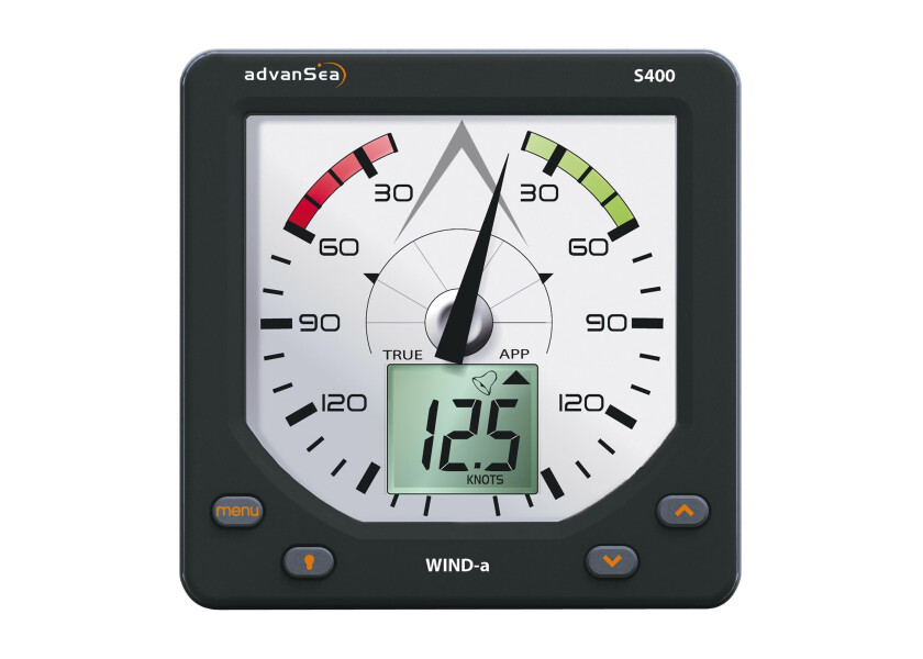 Купить Анемометр Plastimo 57753 Advansea Wind-a S400 (с датчиком и кабелем 25м) 0-199узлов направление 360° 10-16,5В 112х112мм с подсветкой 7ft.ru в интернет магазине Семь Футов