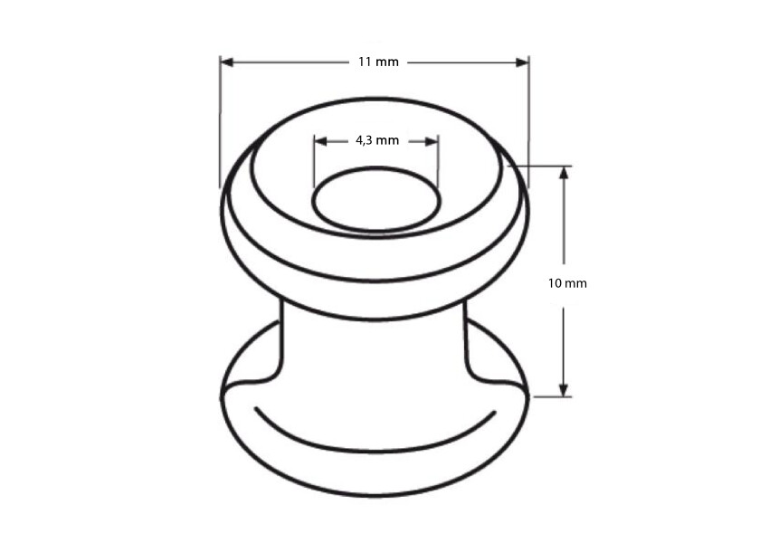 Купить Tarpaulin Button / Shock Cord Holder / stainless steel / 11 x 10 mm 25851-bvs 7ft.ru в интернет магазине Семь Футов