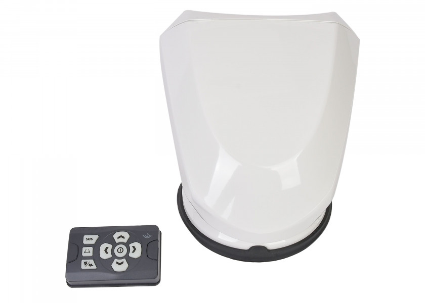 Купить Галогенный прожектор Marinco SPL-12W Precision Spot Light 12/24В 100Вт с дистанционным управлением в белом корпусе 7ft.ru в интернет магазине Семь Футов