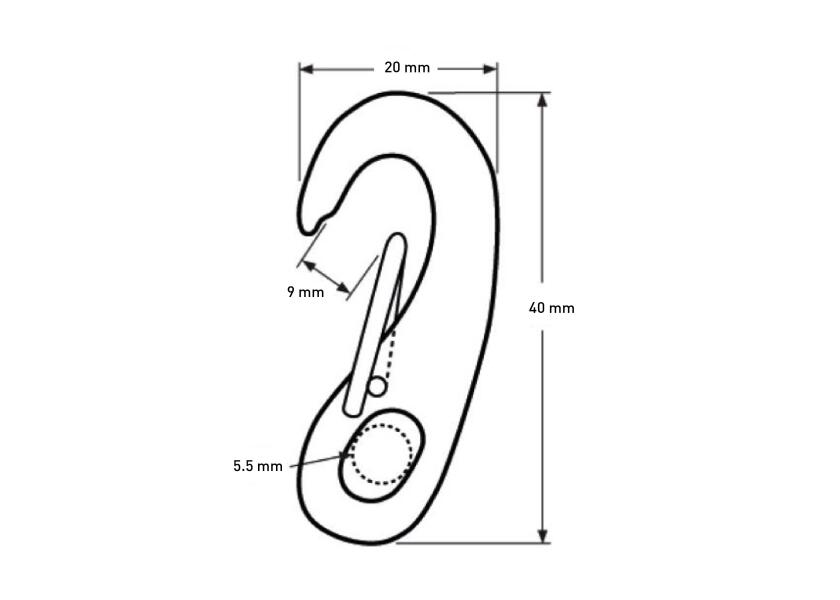 Купить Carabiner / stainless steel 32165-bvs 7ft.ru в интернет магазине Семь Футов