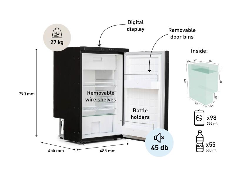 Купить SEATEC JK85X Refrigerator / black 41583-bvs 7ft.ru в интернет магазине Семь Футов