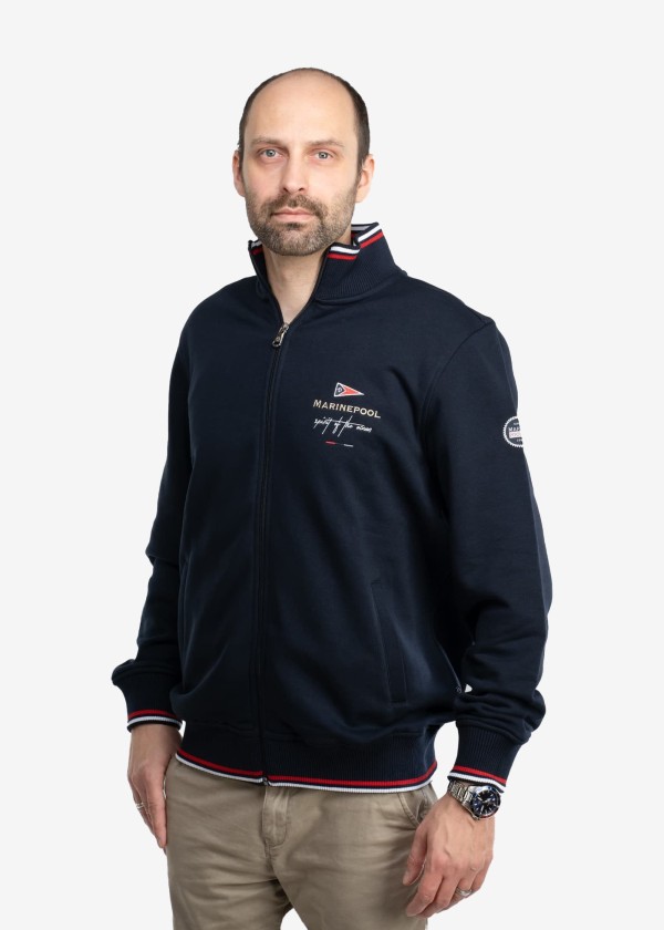 Купить MARINEPOOL 1004229-NAVY-S Мужская куртка-свитер HARRISON / темно-синий / Размер одежды: S 7ft.ru в интернет магазине Семь Футов