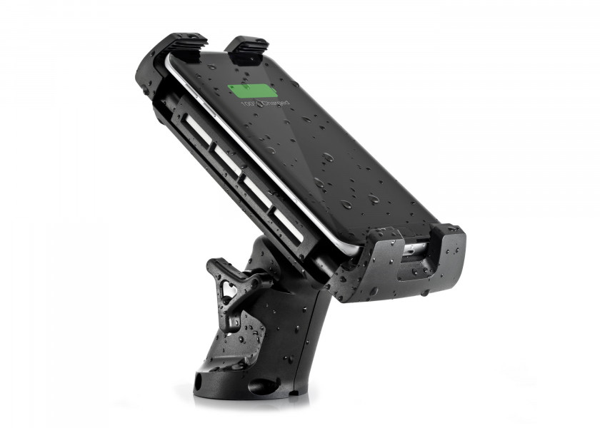 Купить Держатель с беспроводной зарядкой Scanstrut ROKK Edge SC-CW-05F 12/24В 10Вт IPX6 поворотный для смартфонов черный 7ft.ru в интернет магазине Семь Футов