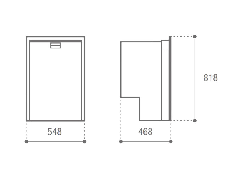 Купить VITRIFRIGO 0400-0572 C85i Холодильник / 85 л. / серый 7ft.ru в интернет магазине Семь Футов