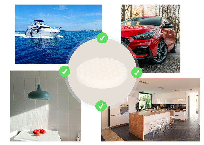 Купить SEATEC Губка полировальная/вафельная/жесткая / Ø: 150 мм 7ft.ru в интернет магазине Семь Футов