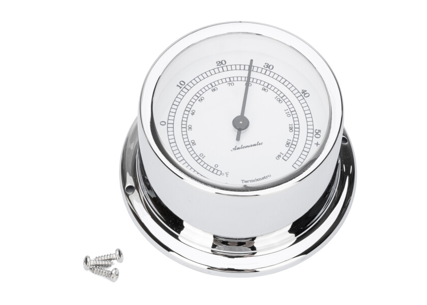 Купить AUTONAUTIC MINOR 72 Thermometer / white dial / chrome-plated 50270-bvs 7ft.ru в интернет магазине Семь Футов