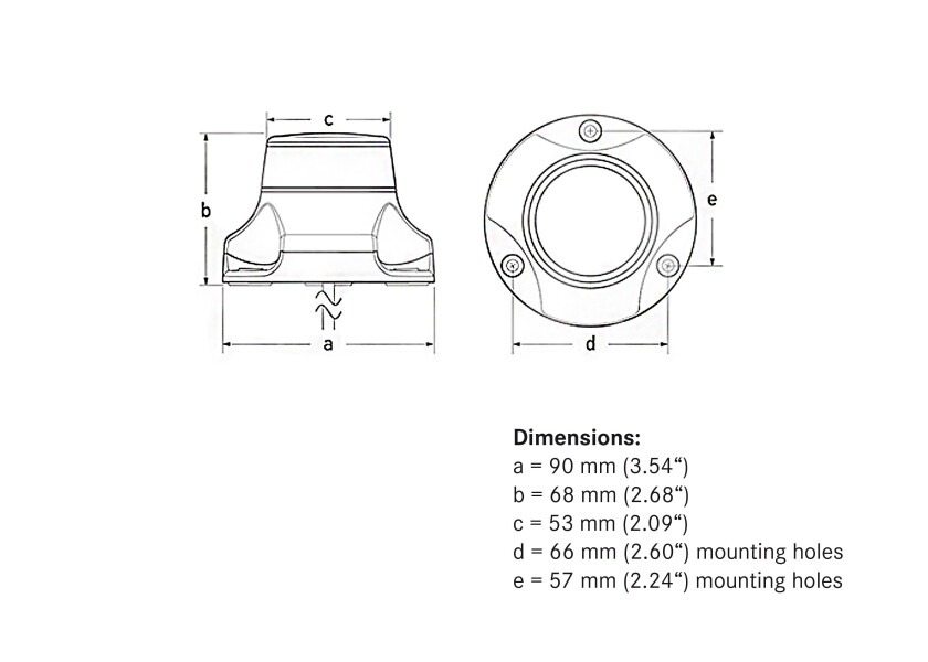 Купить HELLA MARINE 2LT980910521 NaviLED 360 PRO круговой навигационный фонарь / черный / красный свет 7ft.ru в интернет магазине Семь Футов