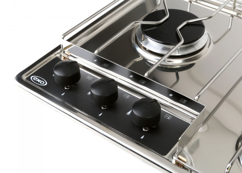 Купить Плита газовая трехконфорочная встраиваемая ENO MASTER-3 433040010785 468x388x77мм 1,0-1,75-2,5кВт со стеклянной крышкой и газ-контролем с электроподжигом 7ft.ru в интернет магазине Семь Футов