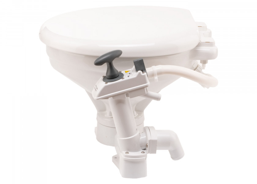 Купить Стандартный туалет Johnson Pump Aqua-T Comfort 80-47230-01 470x465x345 с эргономичным поршневым насосом с ручным приводом 7ft.ru в интернет магазине Семь Футов