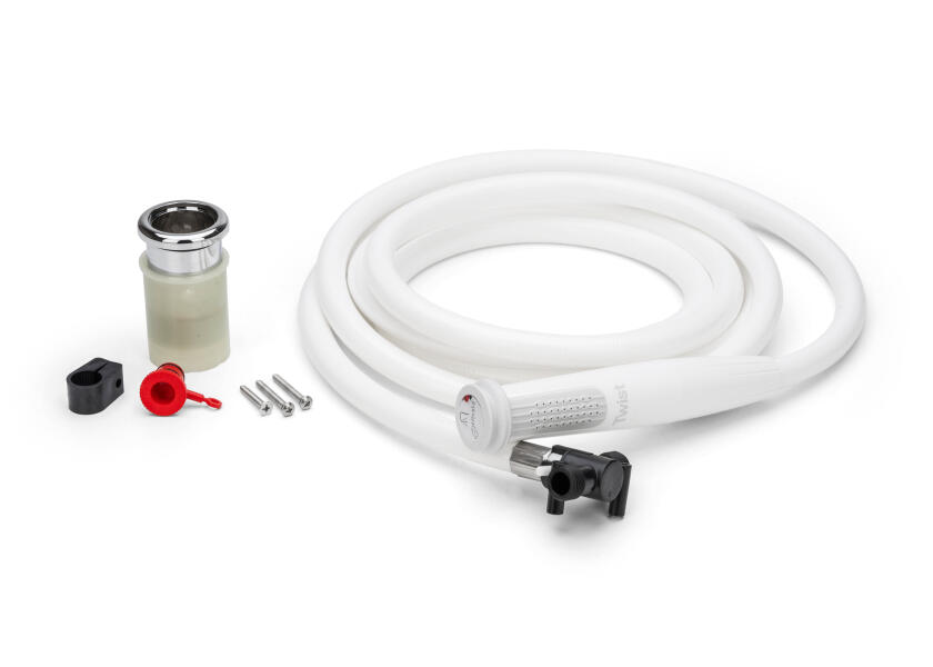 Купить Палубный душ Whale Twist DS0413B 217 мм на прямую поверхность со шлангом 4 м 7ft.ru в интернет магазине Семь Футов