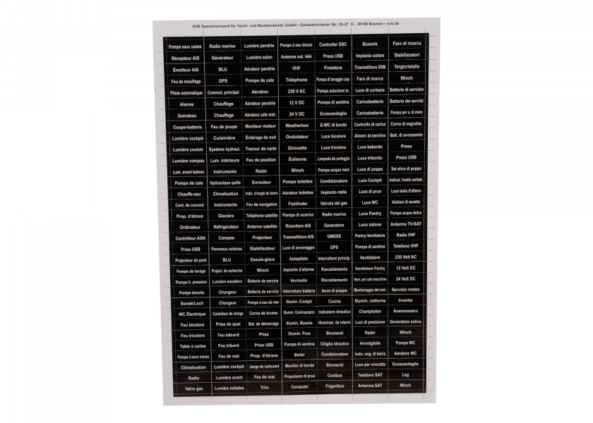Купить SEATEC Spare Labels for Switchboards - French/Italian 26233-bvs 7ft.ru в интернет магазине Семь Футов