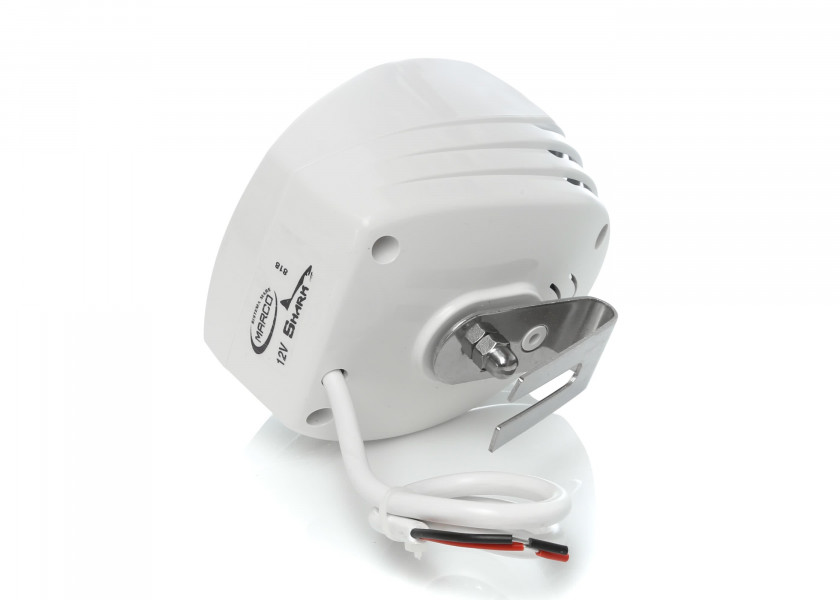 Купить Электромагнитный звуковой сигнал Marco Shark SK1 13208122 12В 5А 108дБ 400Гц IP65 141х98х100мм из белого пластика 7ft.ru в интернет магазине Семь Футов