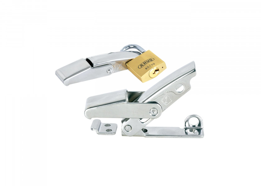 Купить Фиксатор люков из нержавеющей стали AISI 316 Roca 934151 93 - 103 мм с запорным крючком 7ft.ru в интернет магазине Семь Футов