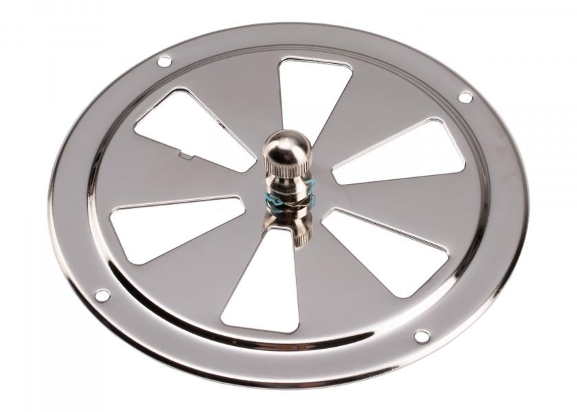 Купить Решетка вентиляционная круглая из нержавеющей стали Roca 481312 127 мм с заслонкой 7ft.ru в интернет магазине Семь Футов