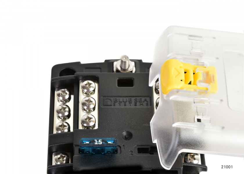 Купить Блок предохранителей ATO/ATC Blue Sea 5026 ST-Blade 30/100А 32В на 12 предохранителей с отрицательной шиной и крышкой 7ft.ru в интернет магазине Семь Футов