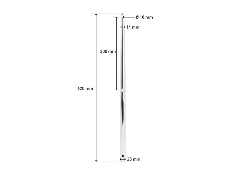 Купить Stanchion Tube V4A / tapered 25990-bvs 7ft.ru в интернет магазине Семь Футов